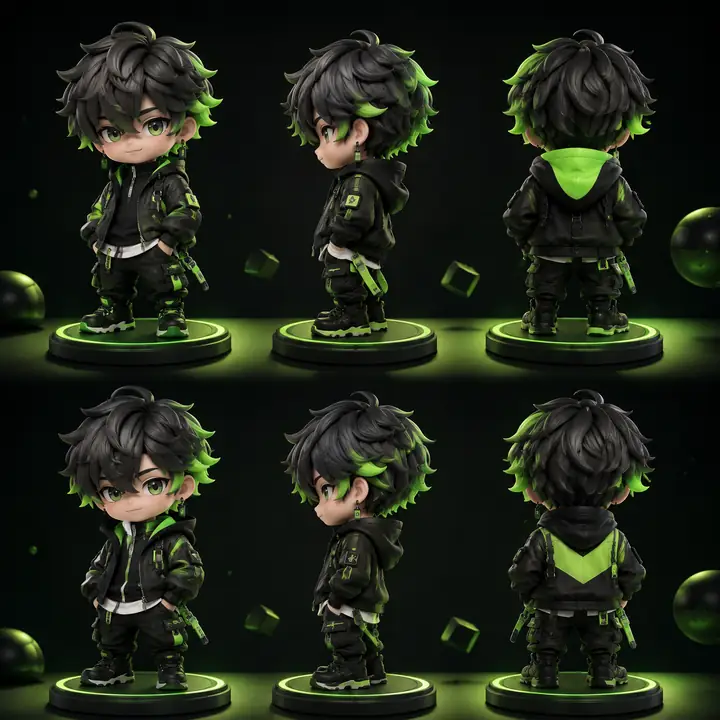 Chibi figurine template