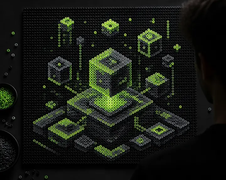 Perler bead template