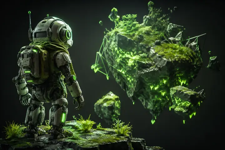 Robot explorer 3D model example