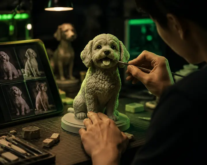 Pet figurine project by a Rodin3D creator